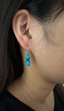 Trendy turquoise Multi Small Drops