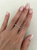Band thin dotted ring