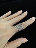 Silver ZigZag Band  Ring