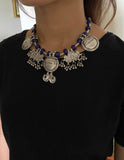 Stonned  Lapiz Antique  Necklace