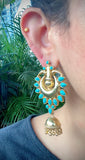 Opulent gold turquoise drops