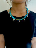 Stonned  Turquoise Paisley Necklace