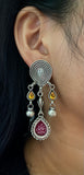 Sheesha Earring  Painted  Drops