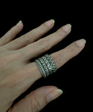 Silver Engraved Band  Ring