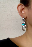 Sheesha earring blue & white