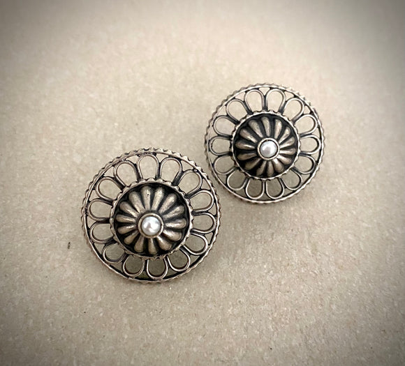 Tribal Carved Dome Studs
