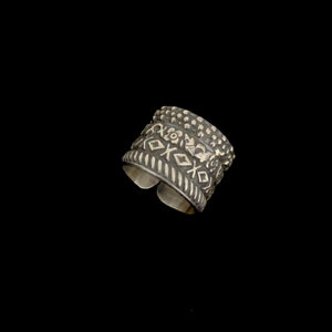 Silver Engraved Band  Ring