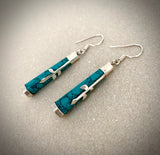 Trendy Turquoise leafy Drops