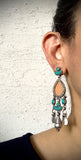 Trendy turquoise tear drops