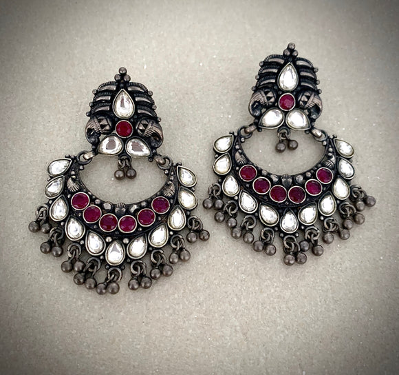 Stoned Ambi Glass earrings
