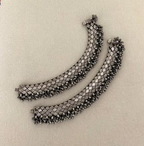 Silver Antique Anklets