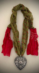 Ethnic scarf pendant